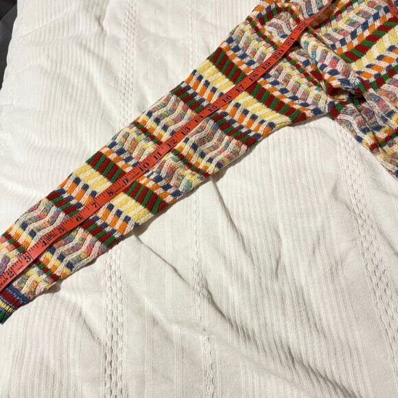 Vintage Missoni-Style Rainbow Knit Button-Up Cardigan - M - Picture 11 of 11